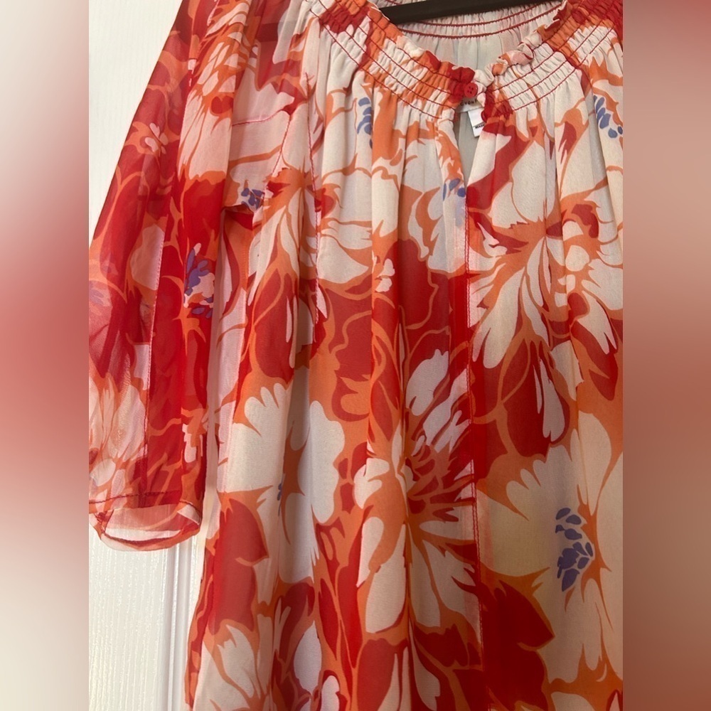 Diane von Furstenberg DVF Jeannette silk blouse Size S - Picture 4 of 14